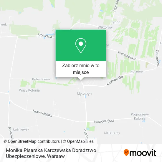 Mapa Monika Pisarska Karczewska Doradztwo Ubezpieczeniowe