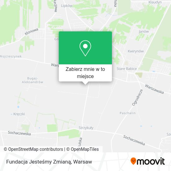 Mapa Fundacja Jesteśmy Zmianą