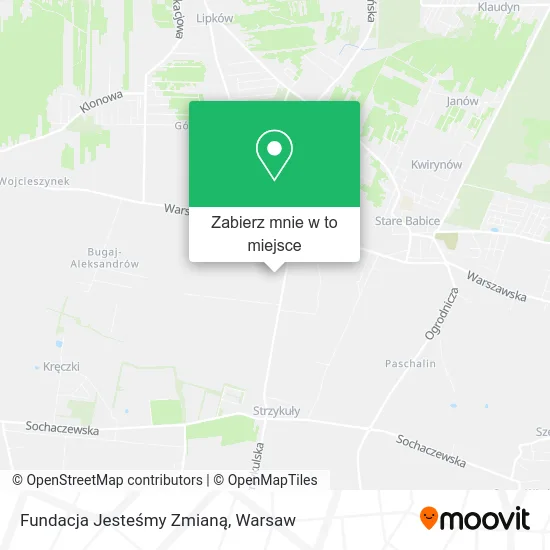 Mapa Fundacja Jesteśmy Zmianą