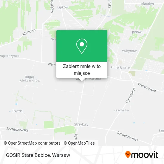 Mapa GOSiR Stare Babice