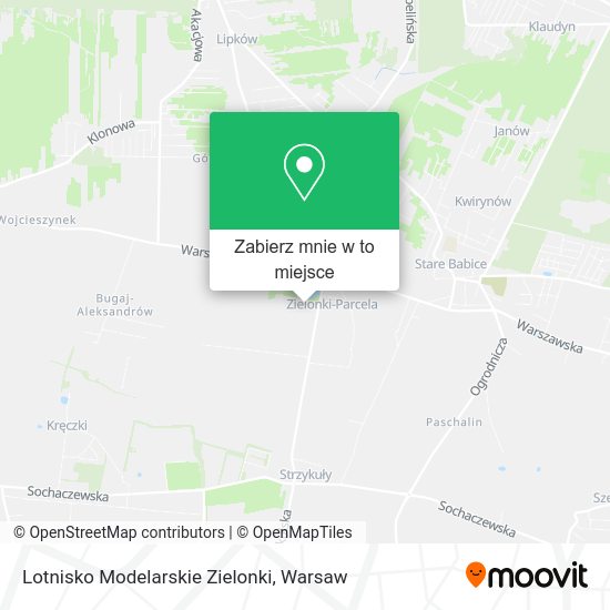 Mapa Lotnisko Modelarskie Zielonki