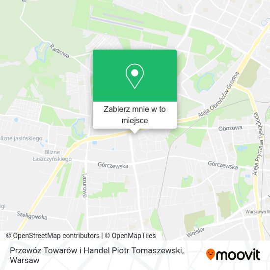 Mapa Przewóz Towarów i Handel Piotr Tomaszewski