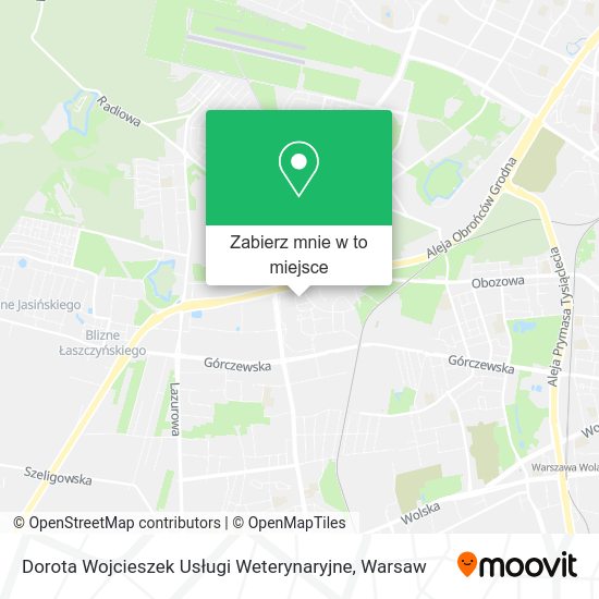 Mapa Dorota Wojcieszek Usługi Weterynaryjne