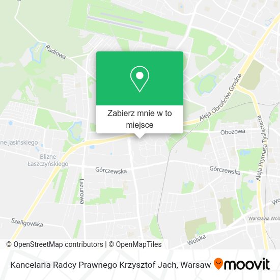 Mapa Kancelaria Radcy Prawnego Krzysztof Jach