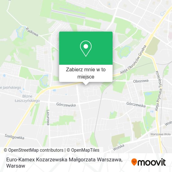 Mapa Euro-Kamex Kozarzewska Małgorzata Warszawa