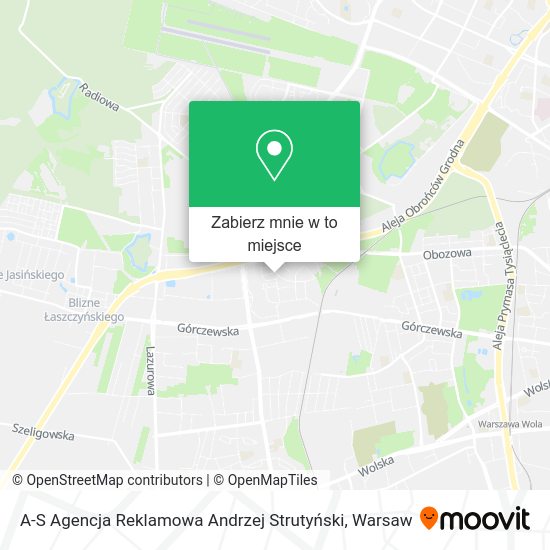 Mapa A-S Agencja Reklamowa Andrzej Strutyński