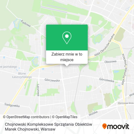 Mapa Chojnowski Kompleksowe Sprzątania Obiektów Marek Chojnowski