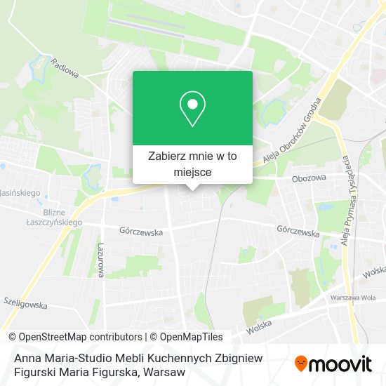 Mapa Anna Maria-Studio Mebli Kuchennych Zbigniew Figurski Maria Figurska