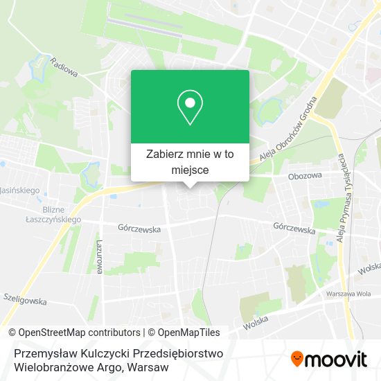 Mapa Przemysław Kulczycki Przedsiębiorstwo Wielobranżowe Argo