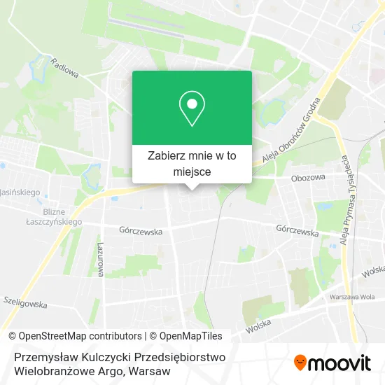 Mapa Przemysław Kulczycki Przedsiębiorstwo Wielobranżowe Argo