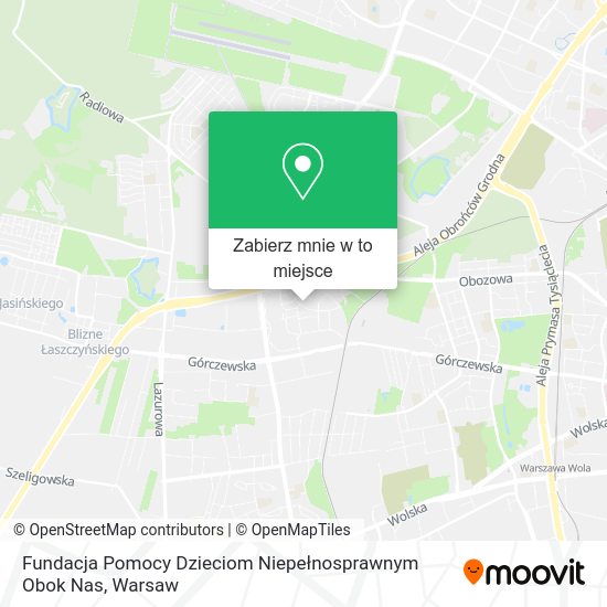 Mapa Fundacja Pomocy Dzieciom Niepełnosprawnym Obok Nas