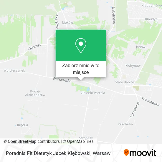 Mapa Poradnia Fit Dietetyk Jacek Kłębowski