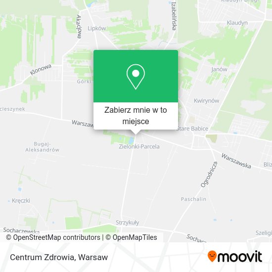 Mapa Centrum Zdrowia