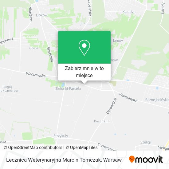 Mapa Lecznica Weterynaryjna Marcin Tomczak