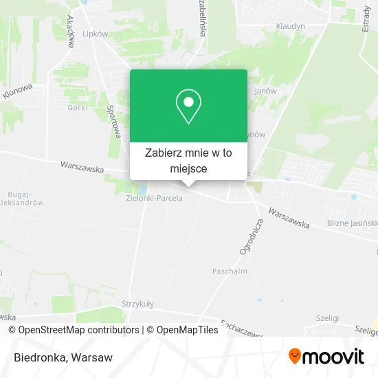 Mapa Biedronka