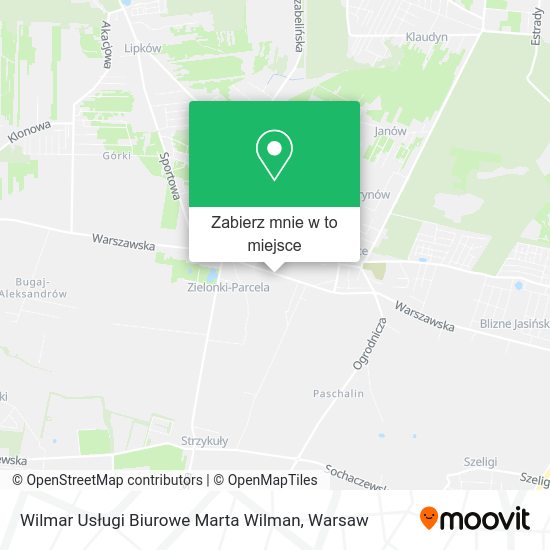 Mapa Wilmar Usługi Biurowe Marta Wilman
