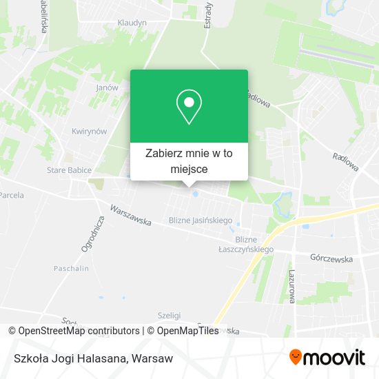 Mapa Szkoła Jogi Halasana