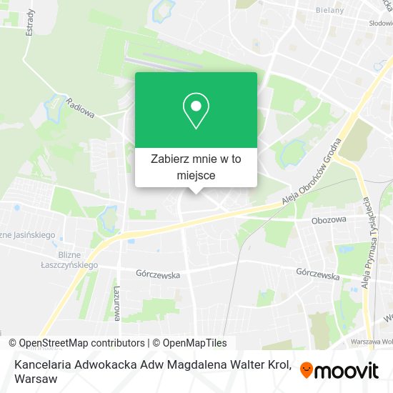 Mapa Kancelaria Adwokacka Adw Magdalena Walter Krol