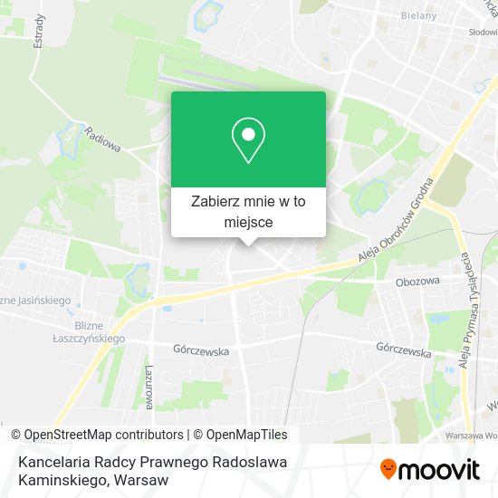 Mapa Kancelaria Radcy Prawnego Radoslawa Kaminskiego