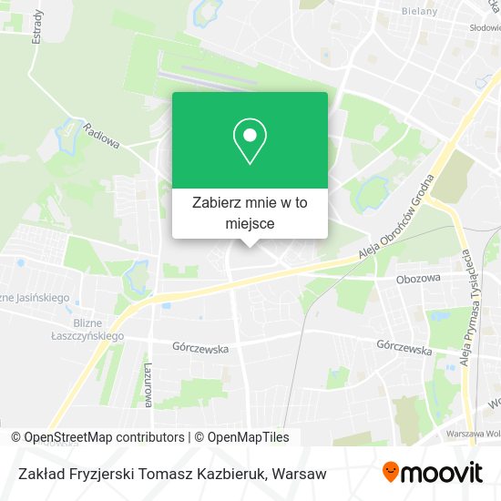 Mapa Zakład Fryzjerski Tomasz Kazbieruk