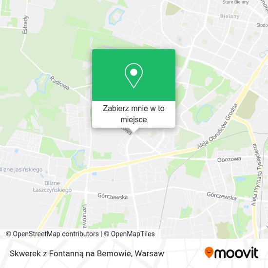 Mapa Skwerek z Fontanną na Bemowie