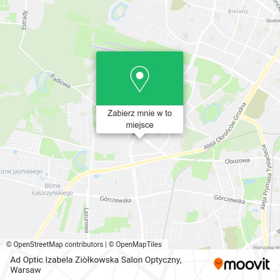 Mapa Ad Optic Izabela Ziòłkowska Salon Optyczny