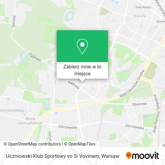 Mapa Uczniowski Klub Sportowy vo Si Vovinam