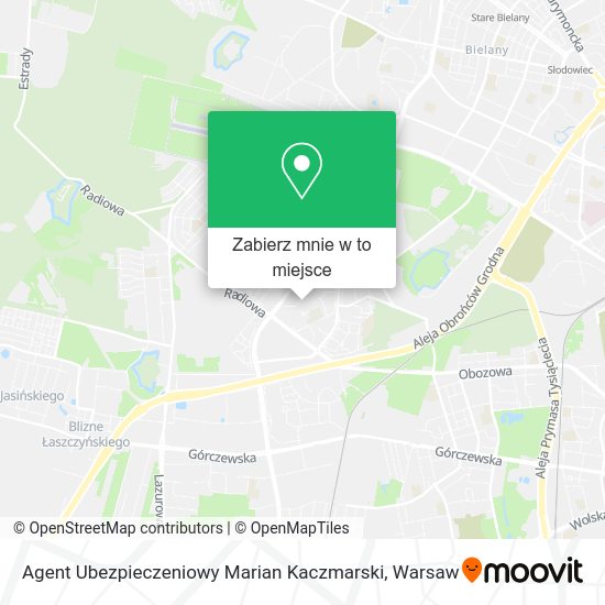 Mapa Agent Ubezpieczeniowy Marian Kaczmarski