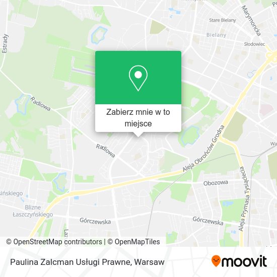 Mapa Paulina Zalcman Usługi Prawne