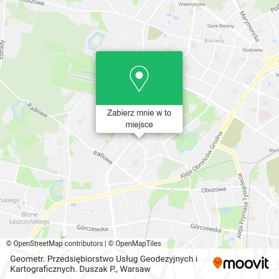 Mapa Geometr. Przedsiębiorstwo Usług Geodezyjnych i Kartograficznych. Duszak P.