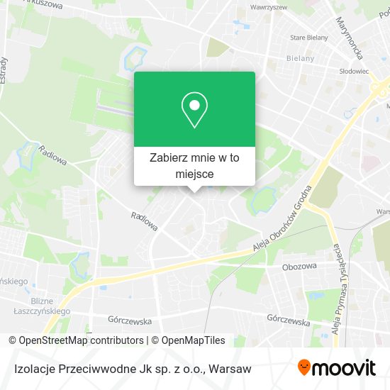 Mapa Izolacje Przeciwwodne Jk sp. z o.o.