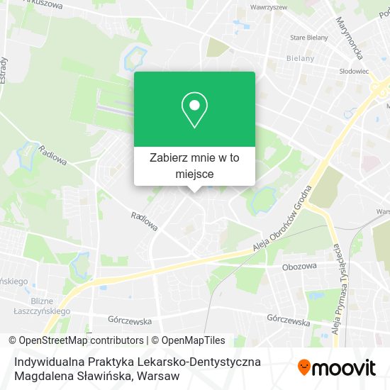 Mapa Indywidualna Praktyka Lekarsko-Dentystyczna Magdalena Sławińska