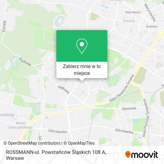 Mapa ROSSMANN-ul. Powstańców Śląskich 108 A