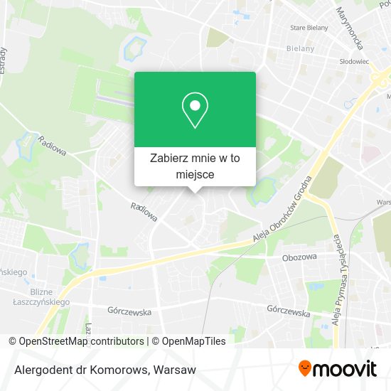 Mapa Alergodent dr Komorows