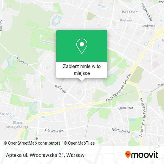 Mapa Apteka ul. Wrocławska 21