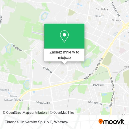 Mapa Finance University Sp z o O