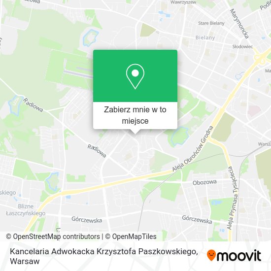 Mapa Kancelaria Adwokacka Krzysztofa Paszkowskiego