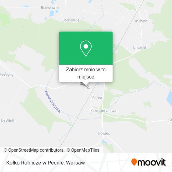 Mapa Kółko Rolnicze w Pecnie