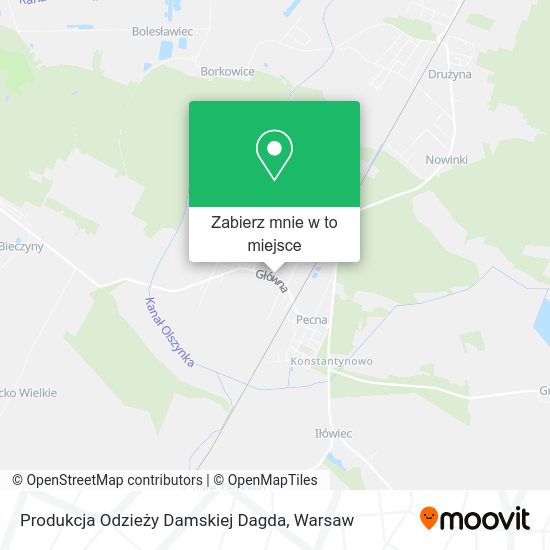 Mapa Produkcja Odzieży Damskiej Dagda