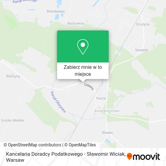 Mapa Kancelaria Doradcy Podatkowego - Sławomir Wiciak