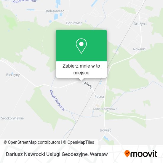 Mapa Dariusz Nawrocki Usługi Geodezyjne