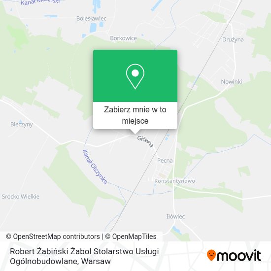 Mapa Robert Żabiński Żabol Stolarstwo Usługi Ogólnobudowlane