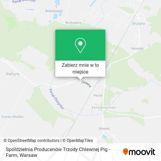 Mapa Spółdzielnia Producenów Trzody Chlewnej Pig - Farm