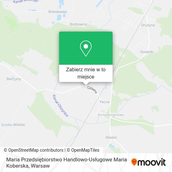 Mapa Maria Przedsiębiorstwo Handlowo-Usługowe Maria Koberska