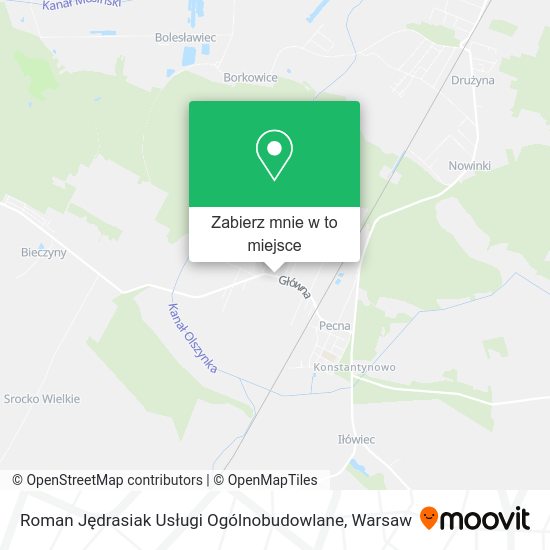 Mapa Roman Jędrasiak Usługi Ogólnobudowlane