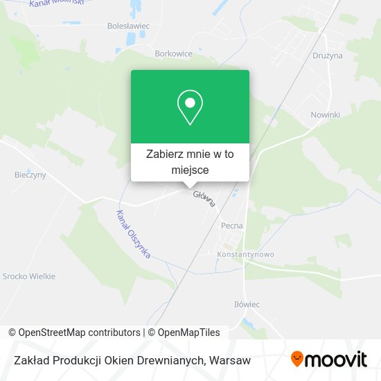 Mapa Zakład Produkcji Okien Drewnianych