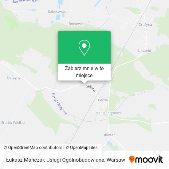 Mapa Łukasz Mańczak Usługi Ogólnobudowlane