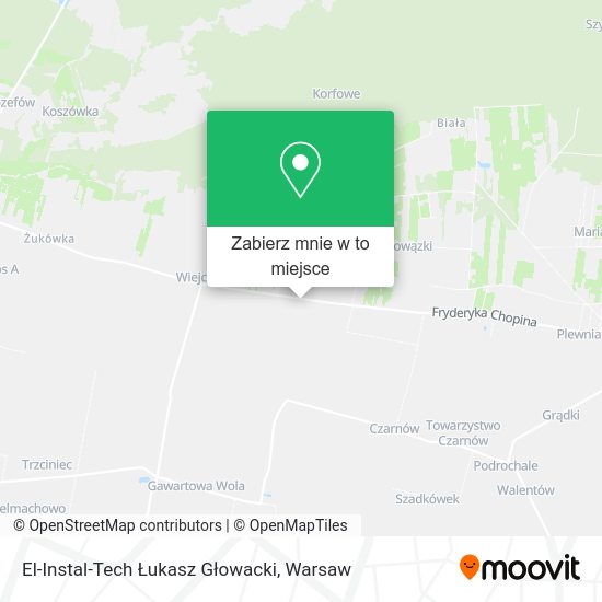 Mapa El-Instal-Tech Łukasz Głowacki