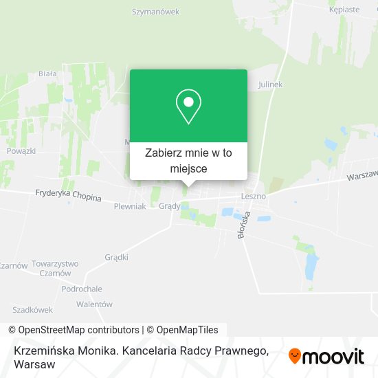 Mapa Krzemińska Monika. Kancelaria Radcy Prawnego