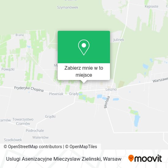 Mapa Uslugi Asenizacyjne Mieczyslaw Zielinski